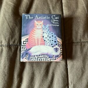 Vintage “The Artistic Cat”  Praise, Poems, and Paintings Mini Coffee Table Book